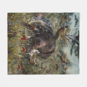 Duitse Shorthaired Pointers Fleece Deken (Voorkant (Horizontaal))