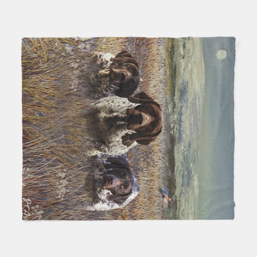 Duitse Shorthaired Pointers Fleece Deken (Voorkant (Horizontaal))