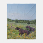 Duitse Shorthaired Pointers Fleece Deken (Voorkant)