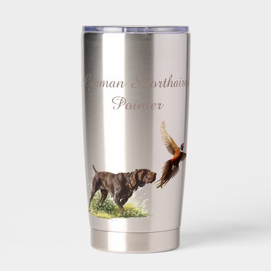 Duitse Shorthaired Pointers Geïsoleerde Drinkbeker (Achterkant)