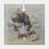 Duitse Shorthaired Pointers Glas Ornament (Voorkant)