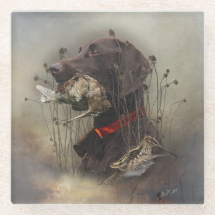 Duitse Shorthaired Pointers Glazen Onderzetter