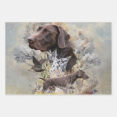 Duitse Shorthaired Pointers Inpakpapier Vel (Voorkant)