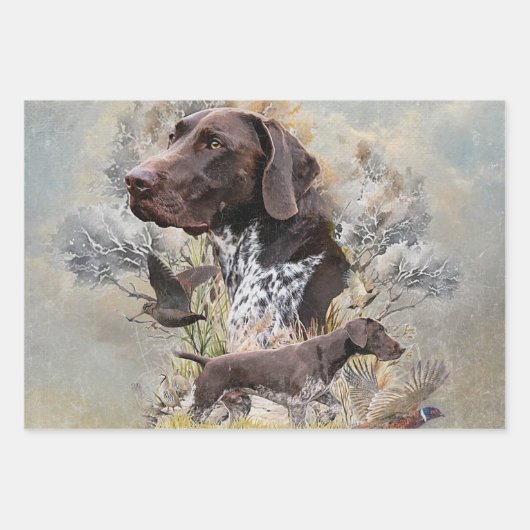 Duitse Shorthaired Pointers Inpakpapier Vel (Voorkant)