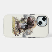 Duitse Shorthaired Pointers iPhone 15 Case (Achterkant horizontaal)