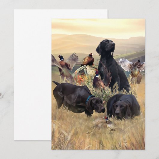 Duitse Shorthaired Pointers Kaart (Voorkant / Achterkant)