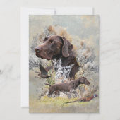 Duitse Shorthaired Pointers Kaart (Voorkant)