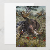 Duitse Shorthaired Pointers Kaart (Voorkant / Achterkant)