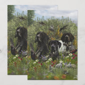 Duitse Shorthaired Pointers Kaart (Voorkant / Achterkant)