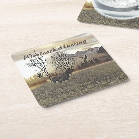 Duitse Shorthaired Pointers Kartonnen Onderzetters (Schuin)