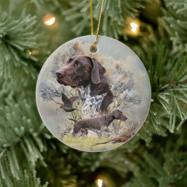 Duitse Shorthaired Pointers Keramisch Ornament