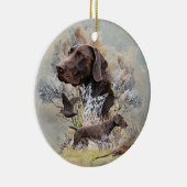 Duitse Shorthaired Pointers Keramisch Ornament (Rechts)