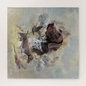 Duitse Shorthaired Pointers Legpuzzel (Horizontaal)