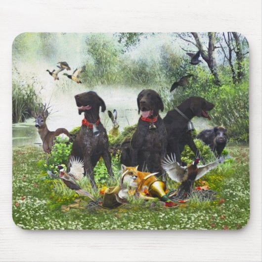 Duitse Shorthaired Pointers Muismat (Voorkant)