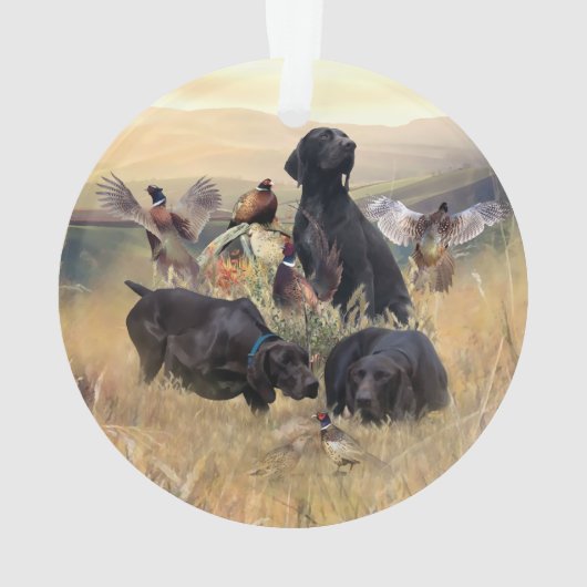 Duitse Shorthaired Pointers Ornament (achterkant)
