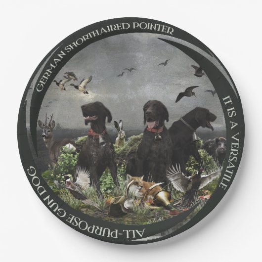 Duitse Shorthaired Pointers Papieren Bordje (Voorkant)