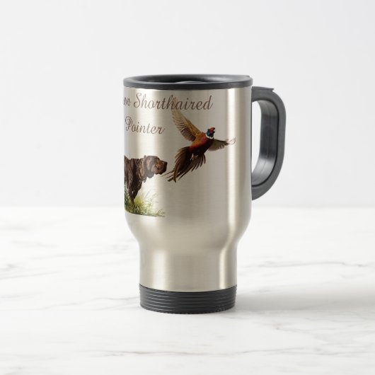 Duitse Shorthaired Pointers Reisbeker (Voorkant rechts)