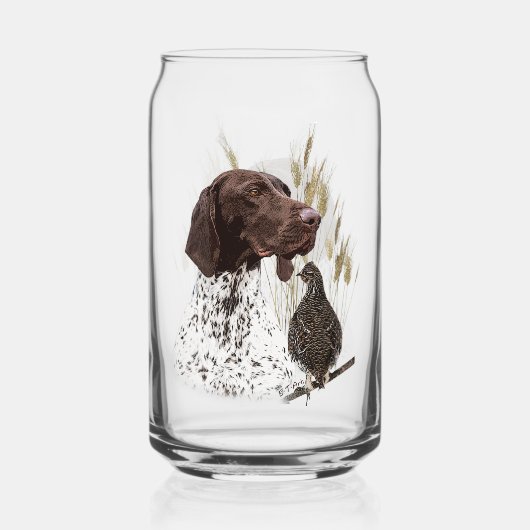 Duitse Shorthaired Pointers (SAP) Blikvorm Glas (Voorkant)