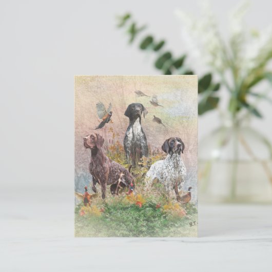 Duitse Shorthaired Pointers (SAP) Briefkaart (Staand voorkant)