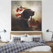 Duitse Shorthaired Pointers (SAP) Canvas Afdruk (Insitu (Slaapkamer))