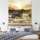 Duitse Shorthaired Pointers (SAP) Canvas Afdruk (Insitu (Slaapkamer))