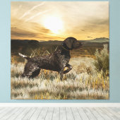 Duitse Shorthaired Pointers (SAP) Canvas Afdruk (Insitu (Houten vloer))