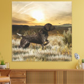 Duitse Shorthaired Pointers (SAP) Canvas Afdruk (Insitu (Woonkamer))