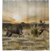 Duitse Shorthaired Pointers (SAP) Douchegordijn (Voorkant)
