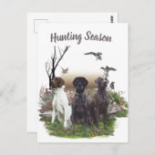 Duitse Shorthaired Pointers (SAP), een jachtfauna Briefkaart (Voorkant / Achterkant)