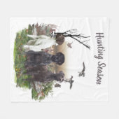 Duitse Shorthaired Pointers (SAP), een jachtfauna Fleece Deken (Voorkant (Horizontaal))