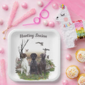 Duitse Shorthaired Pointers (SAP), een jachtfauna Papieren Bordje (Feest)