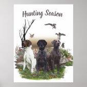 Duitse Shorthaired Pointers (SAP), een jachtfauna Poster (Voorkant)