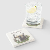 Duitse Shorthaired Pointers (SAP), een jachtfauna Stenen Onderzetter (Zijkant)