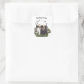 Duitse Shorthaired Pointers (SAP), een jachtfauna Vierkante Sticker (Tas)