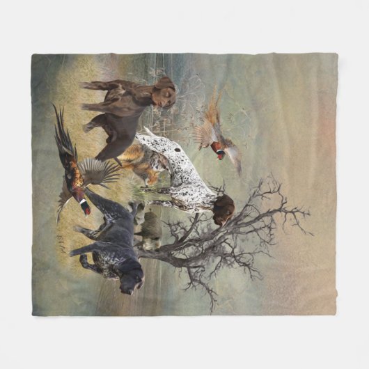 Duitse Shorthaired Pointers (SAP) Fleece Deken (Voorkant (Horizontaal))