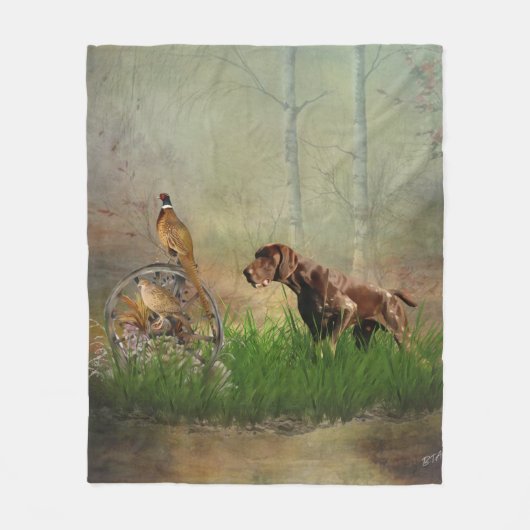 Duitse Shorthaired Pointers (SAP) Fleece Deken (Voorkant)