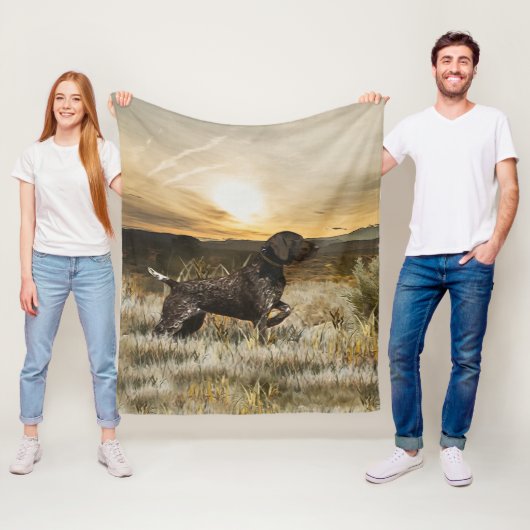 Duitse Shorthaired Pointers (SAP) Fleece Deken (In situ)