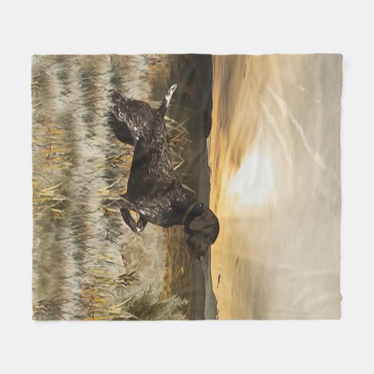 Duitse Shorthaired Pointers (SAP) Fleece Deken (Voorkant (Horizontaal))