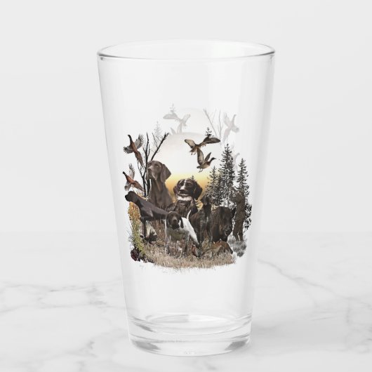 Duitse Shorthaired Pointers (SAP) Glas (Achterkant)