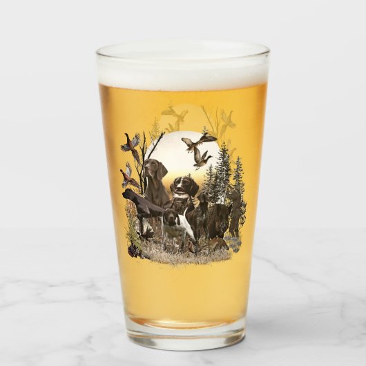 Duitse Shorthaired Pointers (SAP) Glas (Achterkant gevuld)