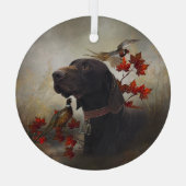 Duitse Shorthaired Pointers (SAP) Glas Ornament (Achterkant)