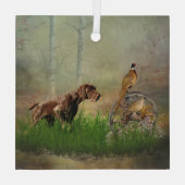 Duitse Shorthaired Pointers (SAP) Glas Ornament (Achterkant)