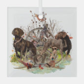 Duitse Shorthaired Pointers (SAP) Glas Ornament (Voorkant)