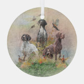 Duitse Shorthaired Pointers (SAP) Glas Ornament (Achterkant)