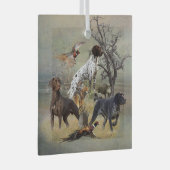 Duitse Shorthaired Pointers (SAP) Glas Ornament (Voorkant Rechts)