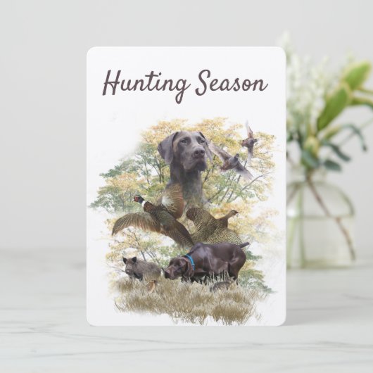 Duitse Shorthaired Pointers (SAP) Kaart (Staand voorkant)