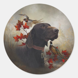 Duitse Shorthaired Pointers (SAP) Ronde Sticker