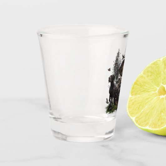 Duitse Shorthaired Pointers (SAP) Shot Glas (Links)