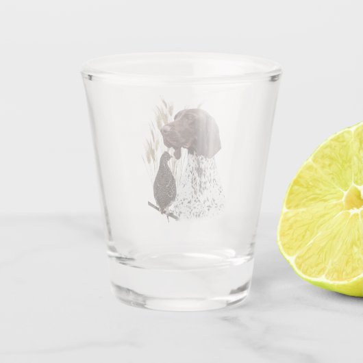 Duitse Shorthaired Pointers (SAP) Shot Glas (Achterkant)