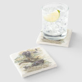 Duitse Shorthaired Pointers (SAP) Stenen Onderzetter (Zijkant)